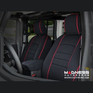 Jeep Wrangler JL Seat Covers - Front + Rear Seats - Custom Neoprene Design